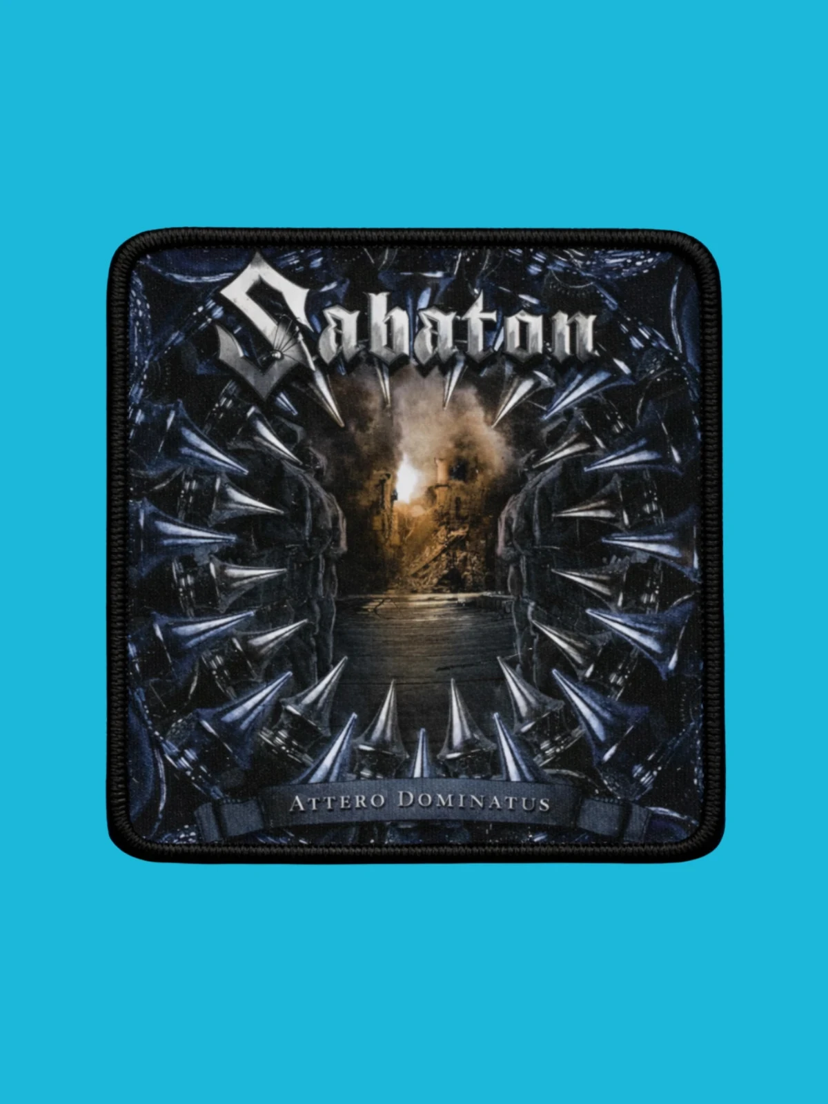 Patch Sabaton - Attero Dominatus - Imprimé - Carré de 7,5 x 7,5 centimètres